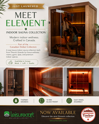 Canadian Timber Element Studio Sauna | Dundalk Leisurecraft