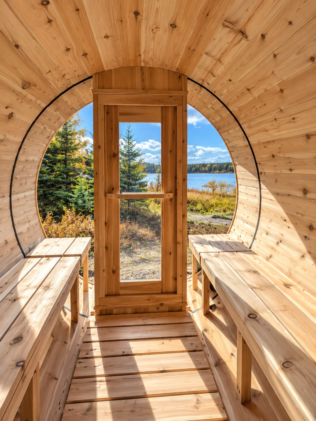 Canadian Timber Tranquility MP Barrel Sauna | Dundalk Leisurecraft