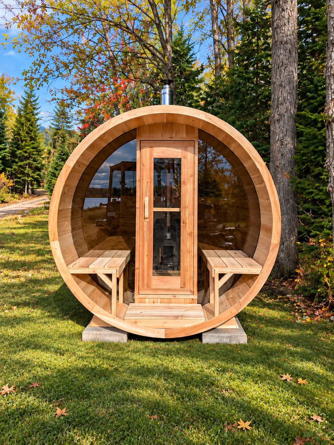 Canadian Timber Tranquility MP Barrel Sauna | Dundalk Leisurecraft