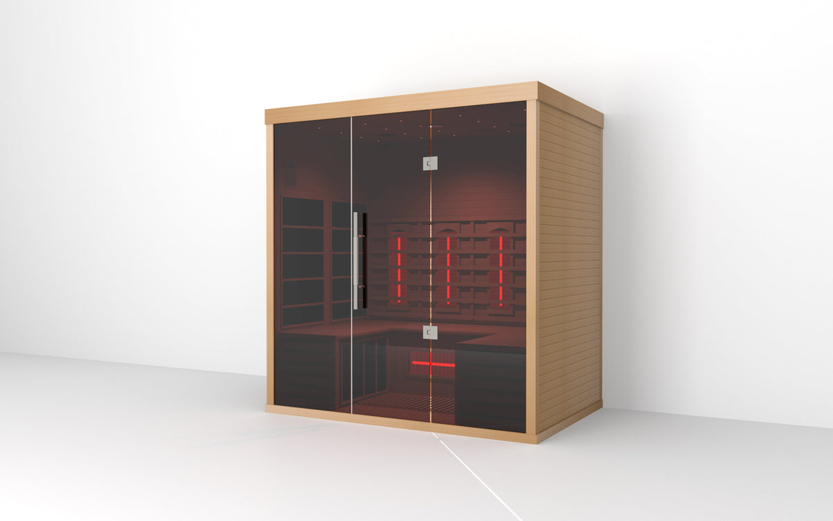 Lumin Three luxury 3-person indoor infrared sauna