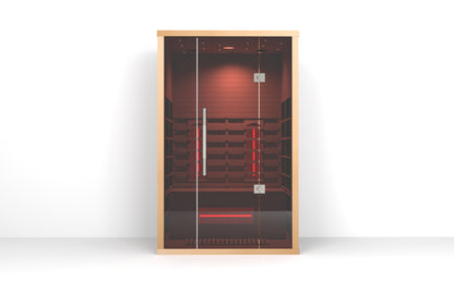 Lumin Two indoor infrared sauna interior and wellness features