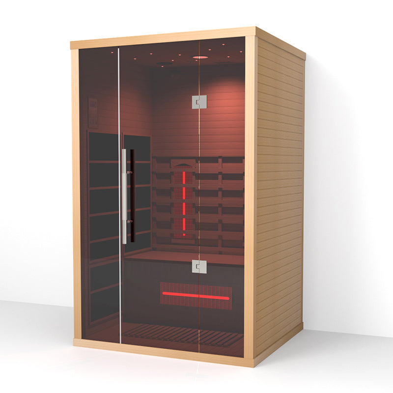 Lumin Two luxury 2-person indoor infrared sauna exterior